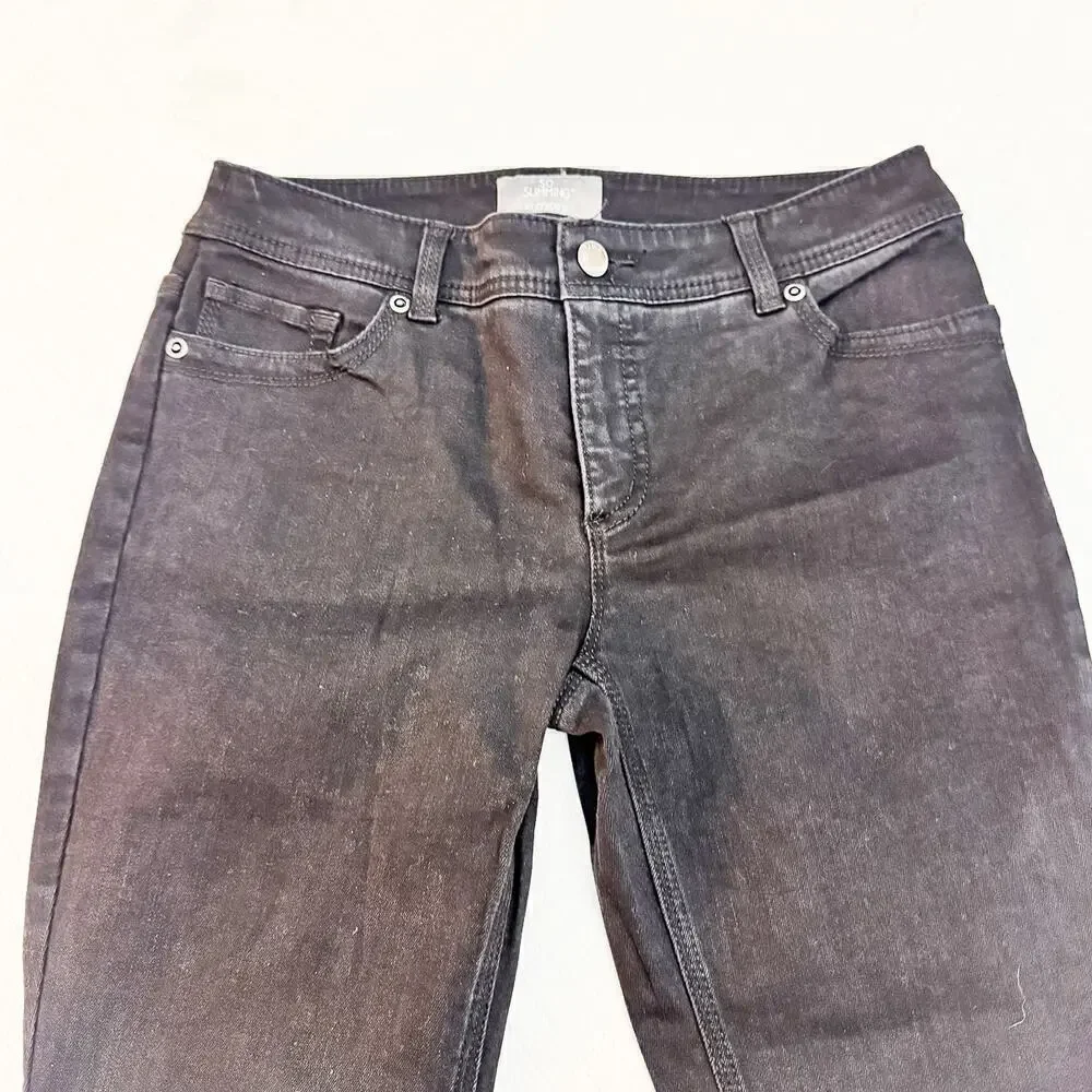 Chicos So Slimming Bootcut Black Denim Jeans Size 0 Short NWT